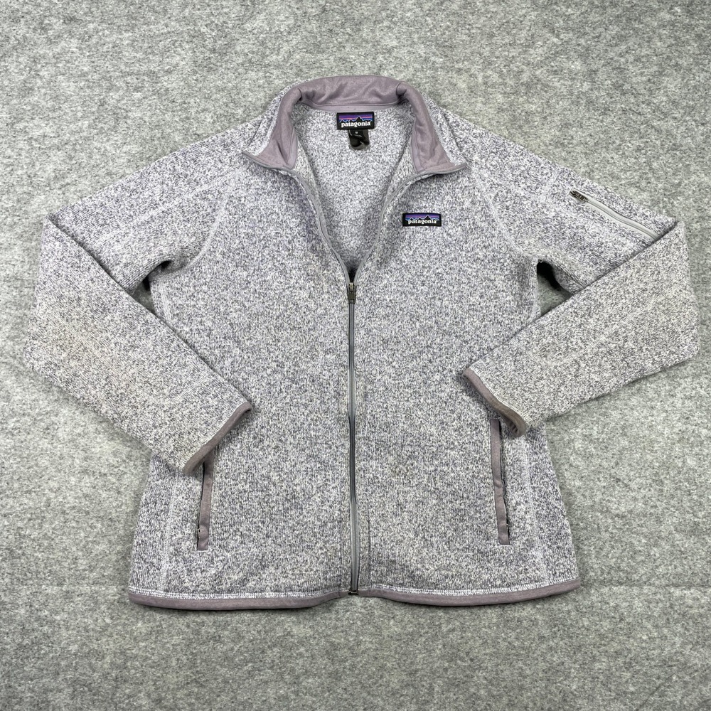 Patagonia Better Sweater Jacket Womens Medium Gray Full Zip Fleece Outdoor
